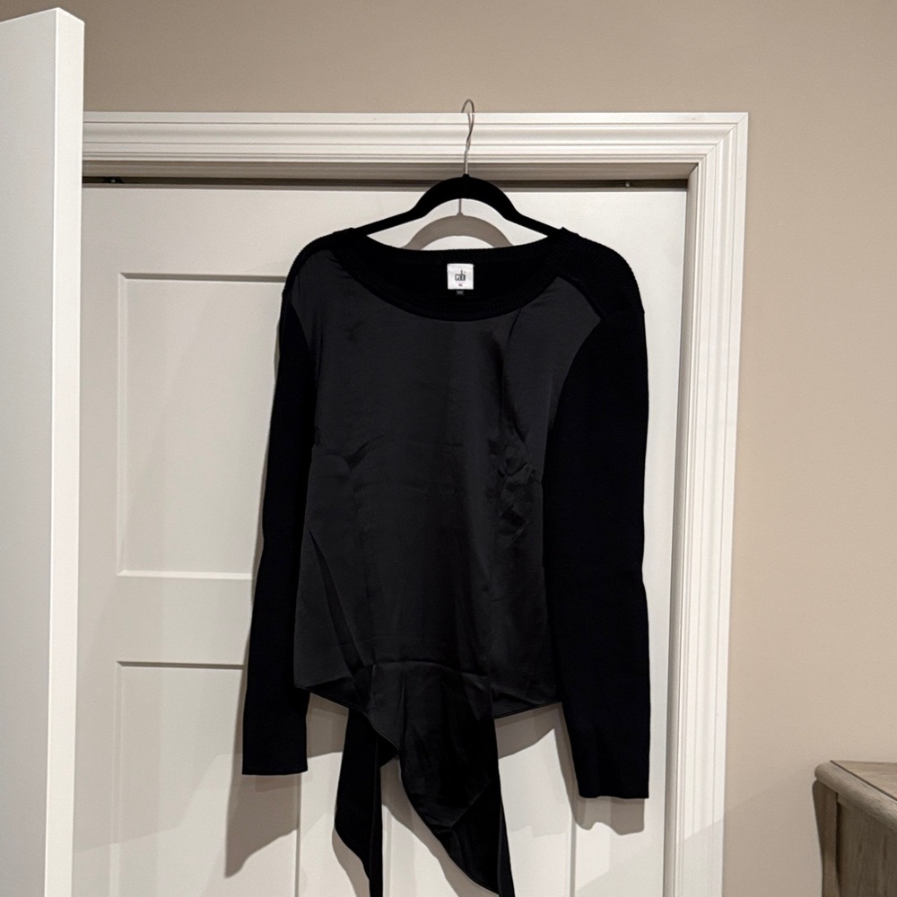 CAbi Black Long Sleeve Women's Top